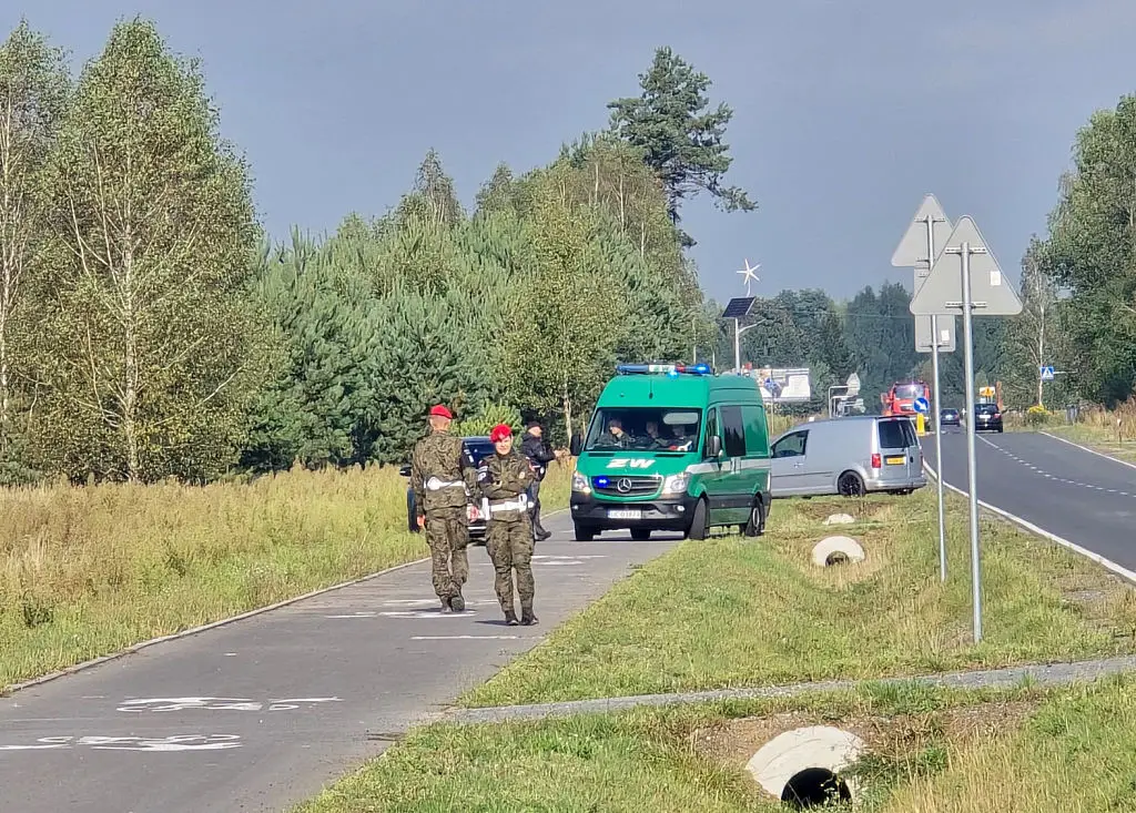 A number of Russian drones were shot down after entering Polish airspace (PIOTR PYRKOSZ/AFP/Slowo Podlasia/AFP via Getty Images)