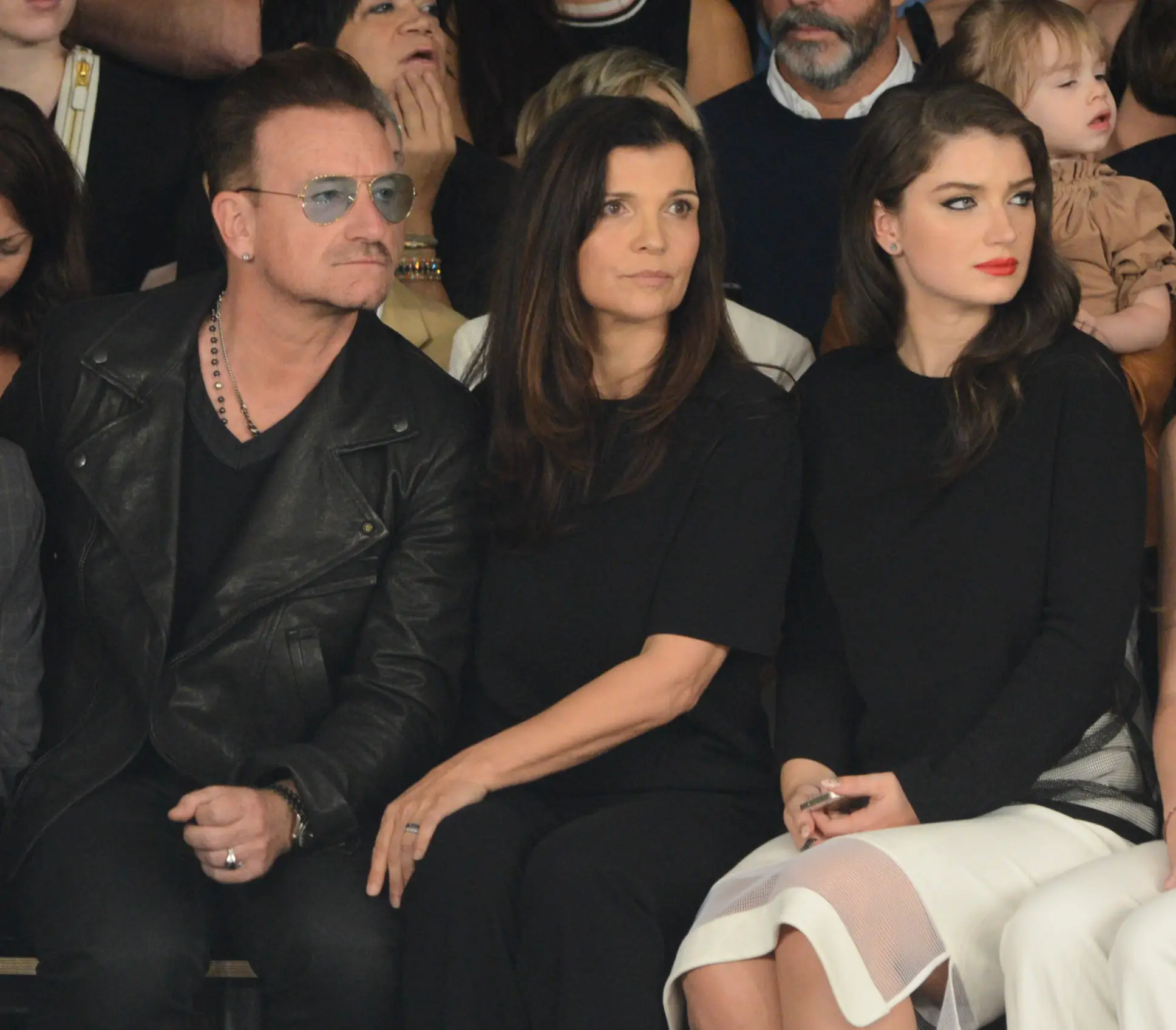 Bono, Ali Hewson, and Eve Hewson, L-R (Vivien Killilea via Getty Images)