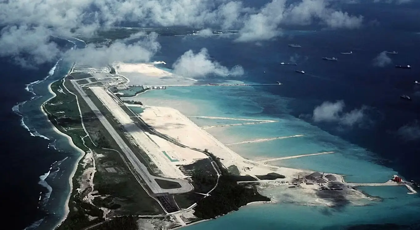 Iran reportedly fired two intermediate-range ballistic missiles at Diego Garcia on Saturday (US National Archives)