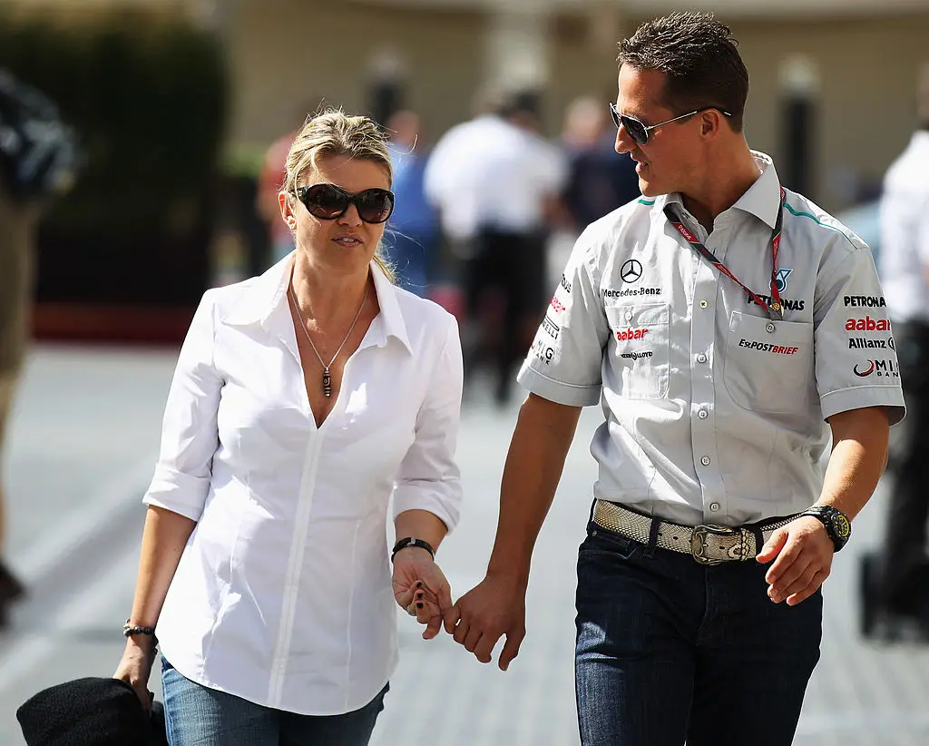 Schumacher's wife Corinna continues to care for her husband alongside a medical team (Mark Thompson/Getty Images)