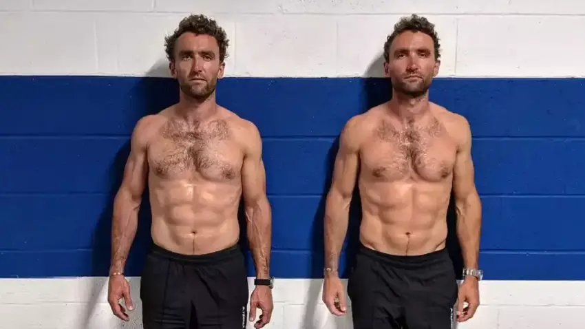 What happened to twins that went on separate vegan and meat diets for 12 weeks?