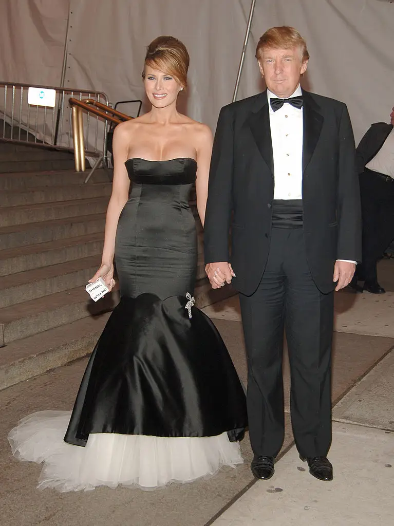 Donald Trump has been to the Met Gala before, but Anna Wintour said in 2017 he wouldn't be coming back (Michael Loccisano/FilmMagic)