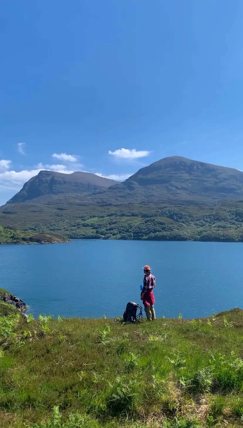 James taking in the view of the Assynt coastline, Scotland (Supplied)