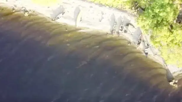 The incredible 4k footage was filmed by a wild camper.