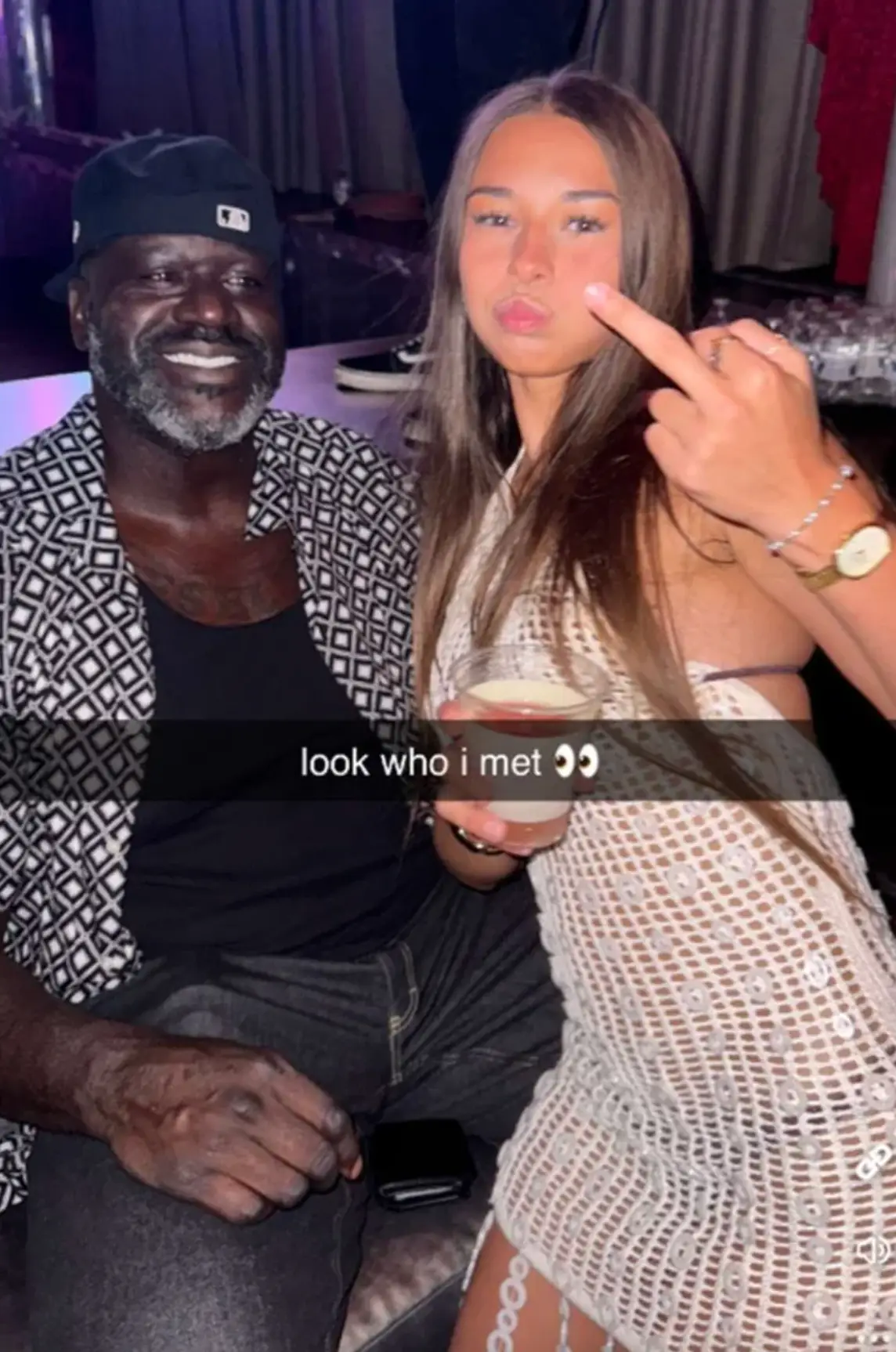 People online speculated that the pair were dating after they posed for a snap together (Snapchat/Sophie Rain)