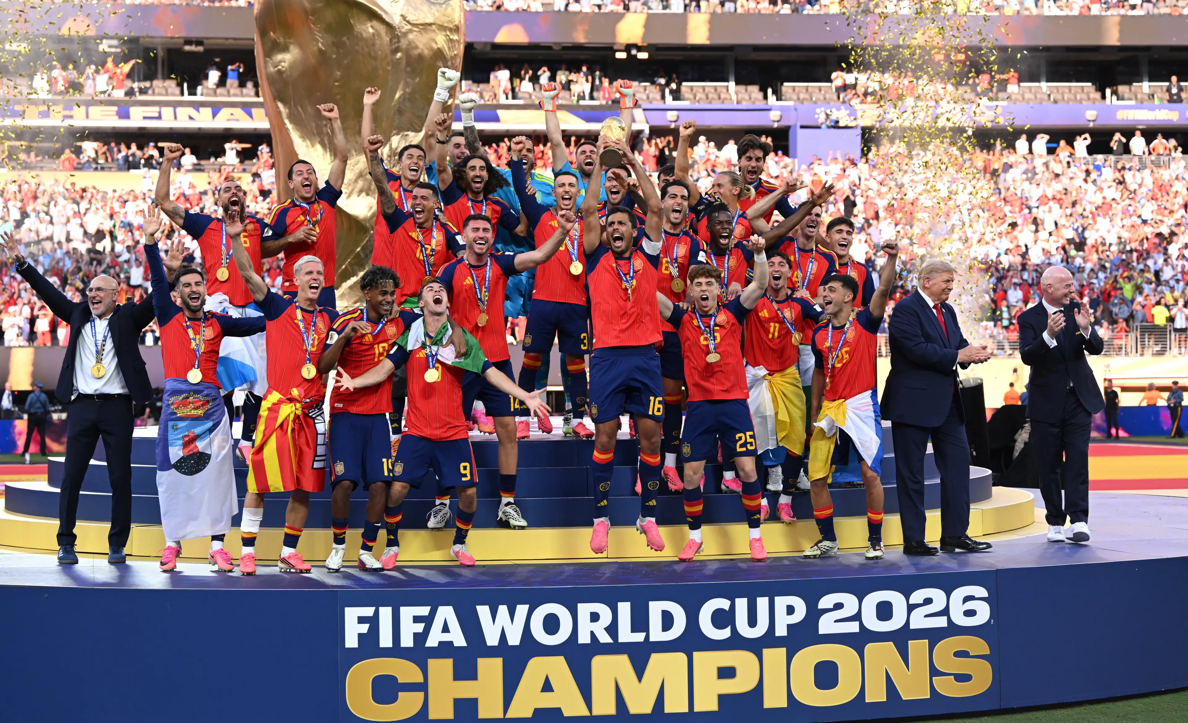 Spain beat Argentina 1-0 at the 2026 World Cup final (David Ramos/Getty Images)