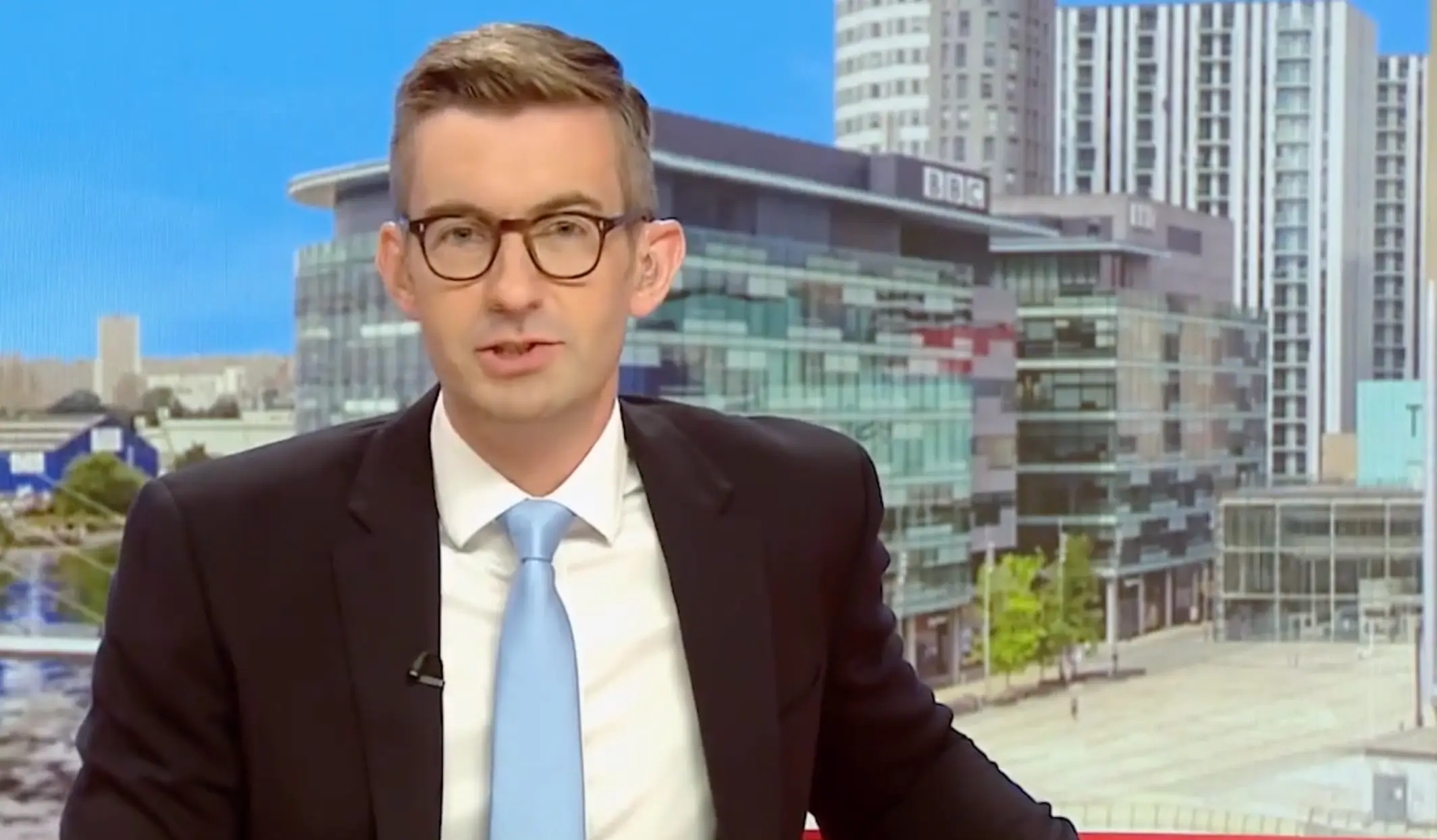 Ben Thompson apologised for the mix-up blaming ‘technical gremlins’.