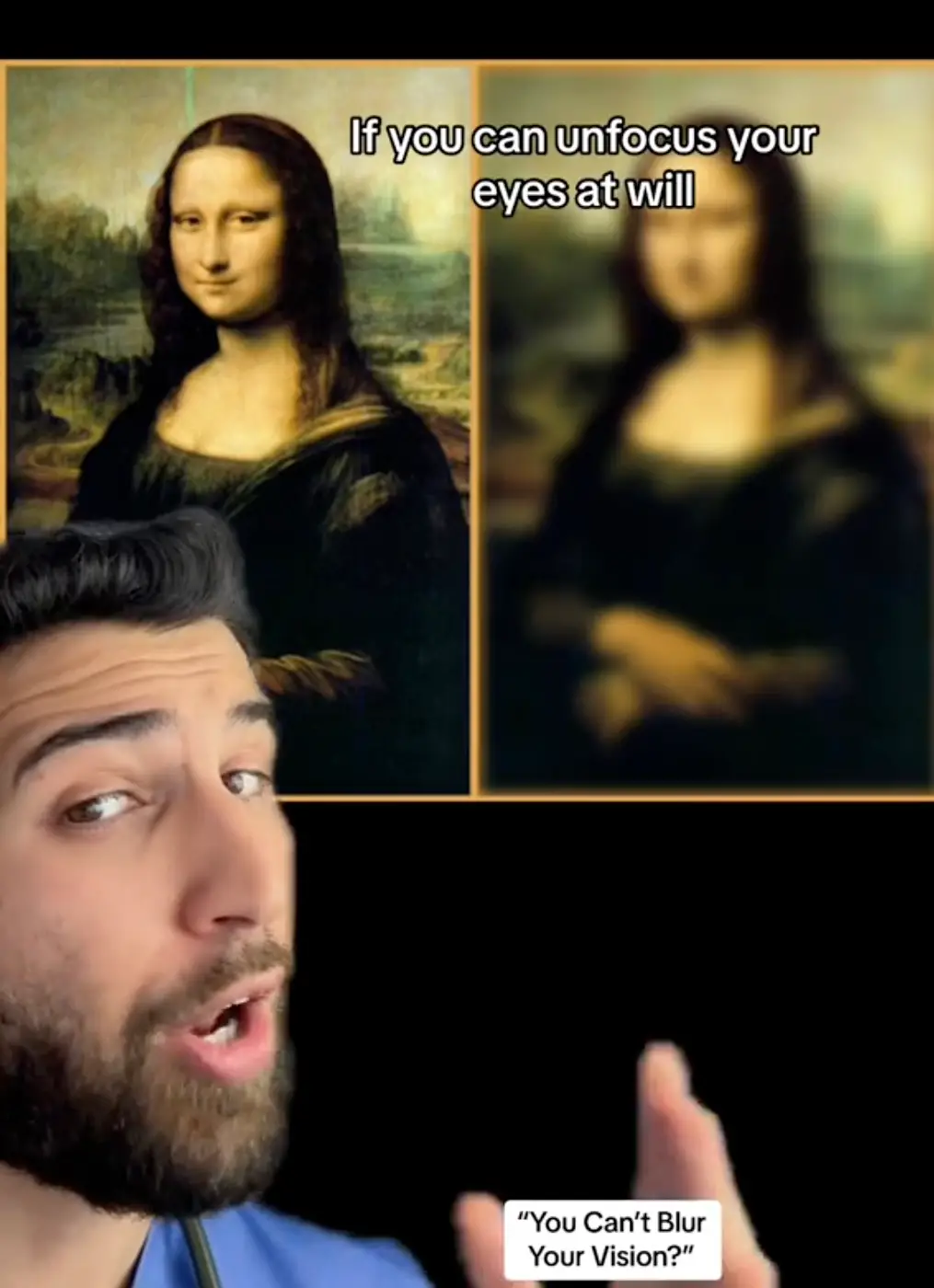 Dr Sermed Mezher revealed that not everyone has the ability to blur their eyes on command (TikTok/@drsermedmezher)