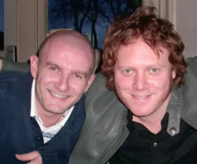 The real Keith Lemon with Leigh Francis.