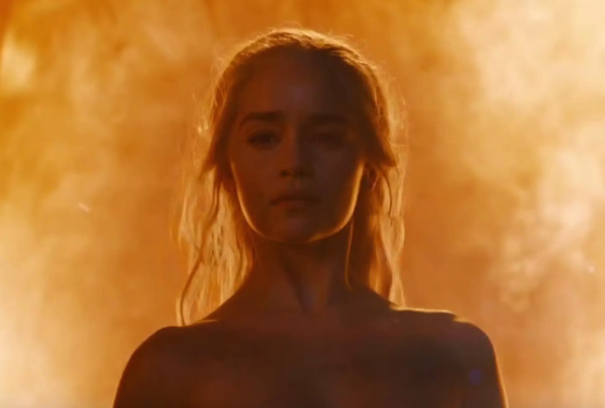 Clarke didn't use a body double for the scene (HBO)