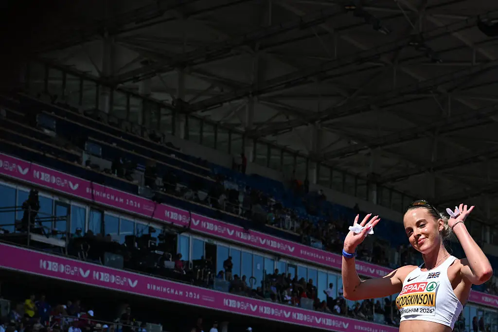 Keely Hodgkinson in action in the championships (Paul ELLIS / AFP via Getty Images)
