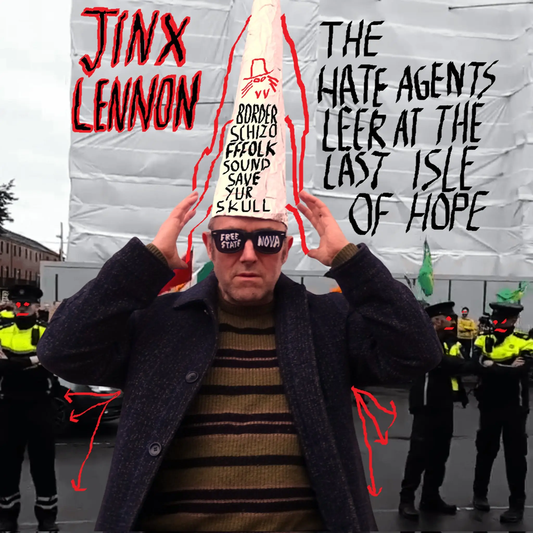 The Hate Agents Leer at the Last Isle of Hope by Jinx Lennon (Twitter/X)