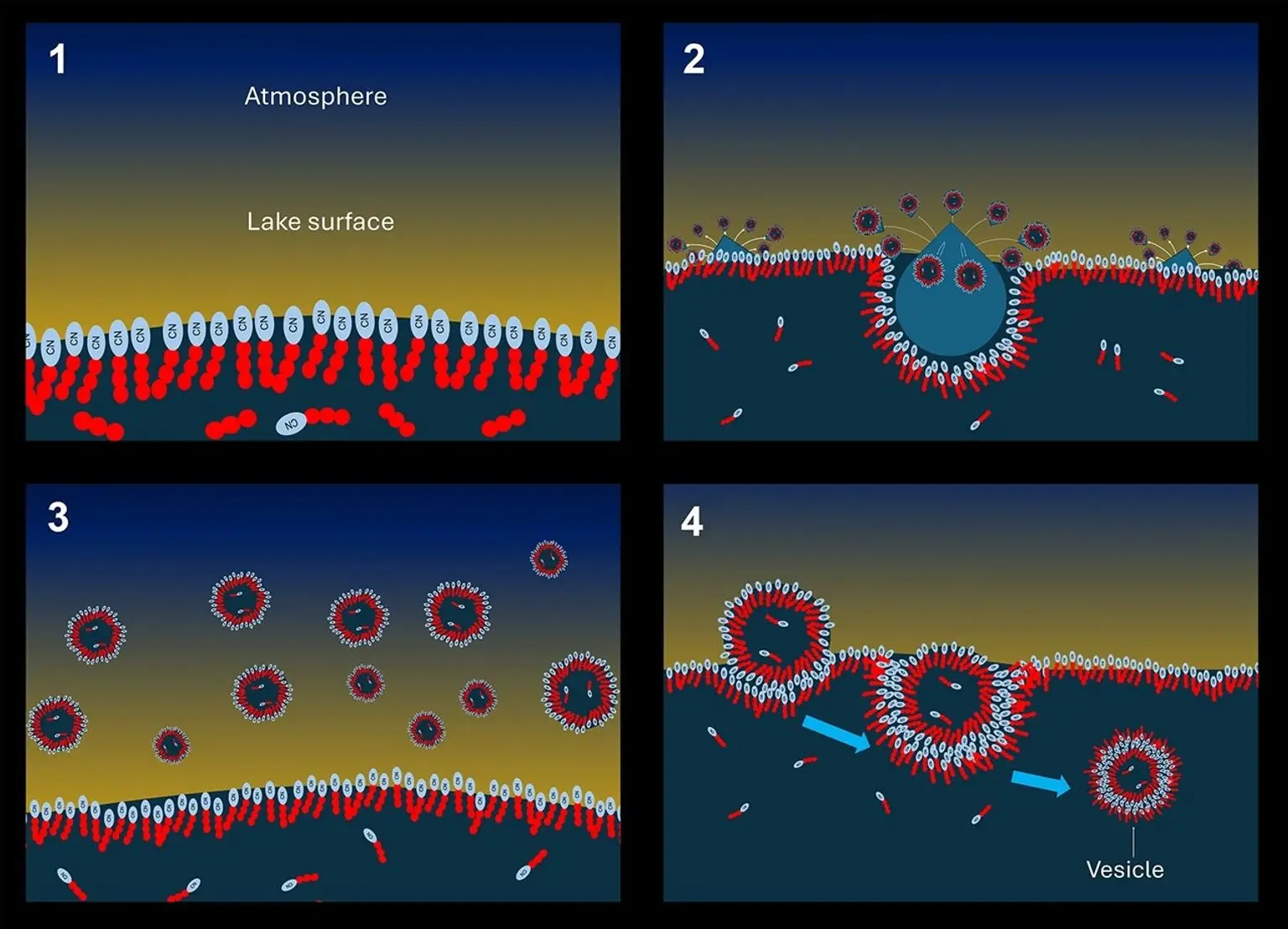 Process of vesicle formation on Titan (NASA)