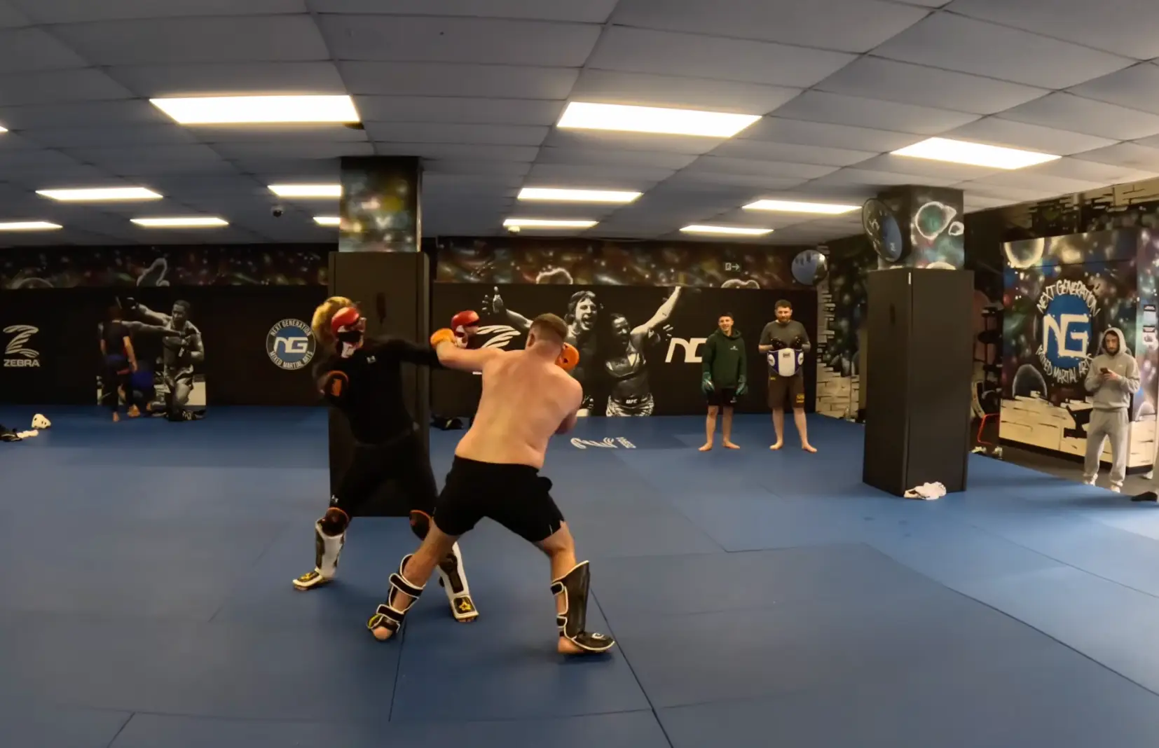 Though Dean threw in some good punches, it didn't take long for the Scouser to take back control (YouTube/@deanalex)
