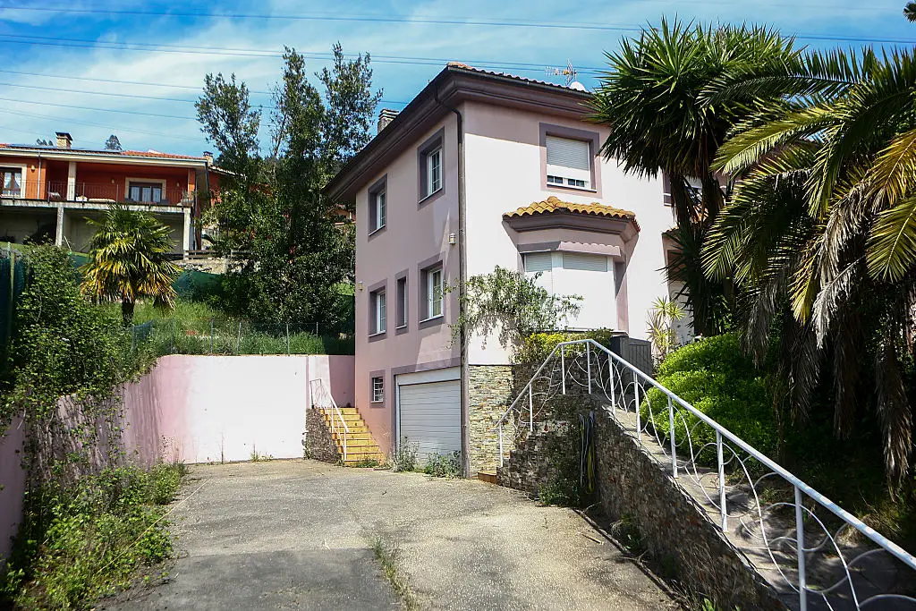 The house in northern Spain where the family lived in isolation for years (PABLO LORENZANA/AFP via Getty Images)