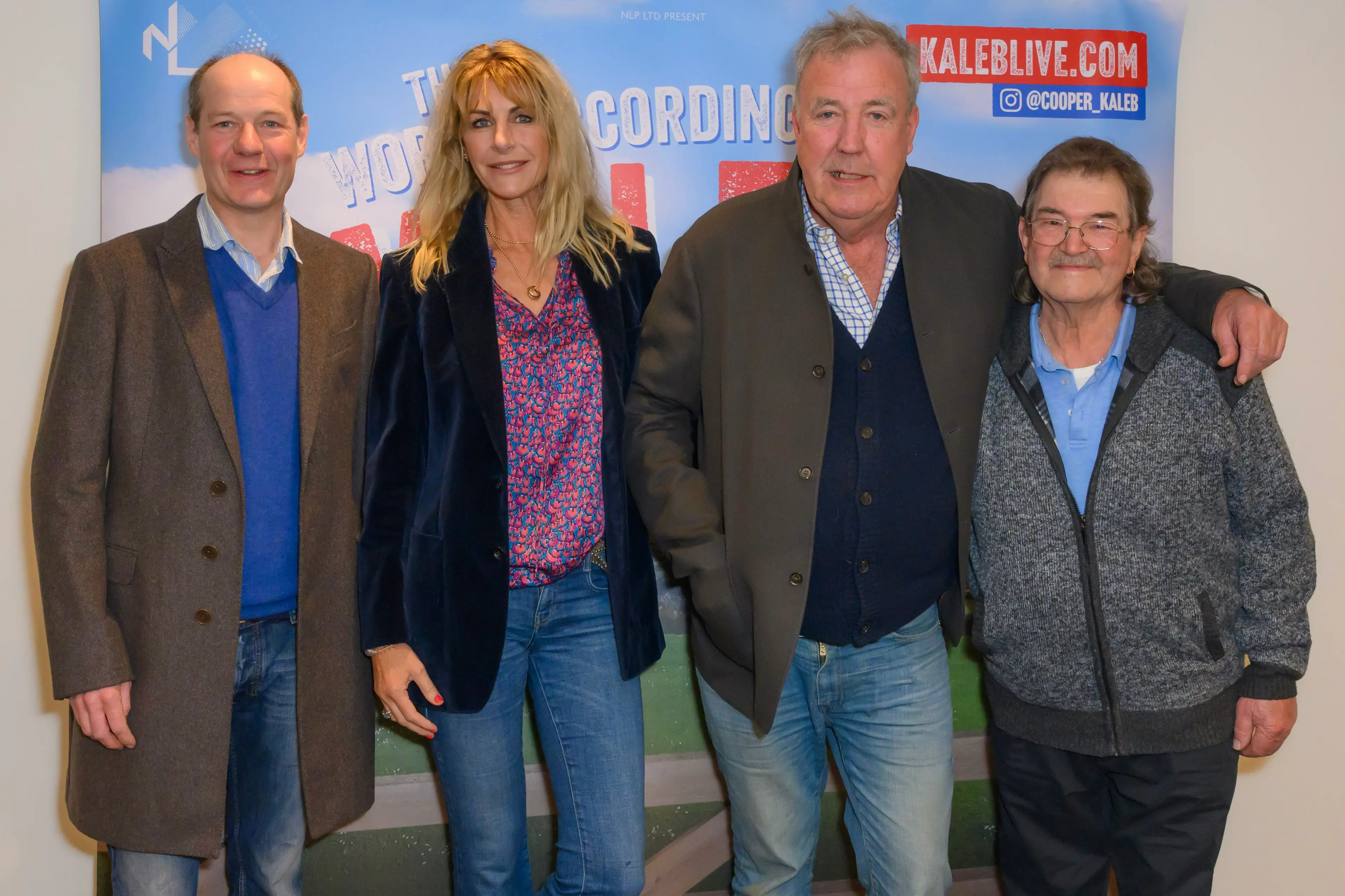 Charlie Ireland, Lisa Hogan, Jeremy Clarkson and Gerald Cooper at one of Kaleb Cooper's live shows (Ellis OBrien/Expectation/PA Wire)