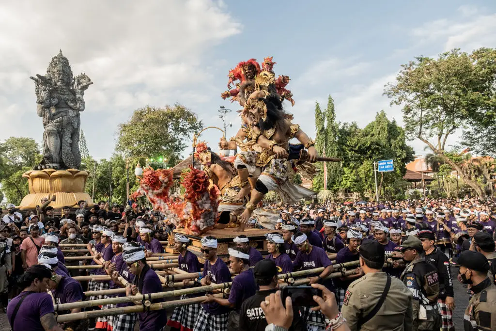 An Ogoh-Ogoh parade, which takes place the day before Nyepi (Agung Parameswara/Getty Images)