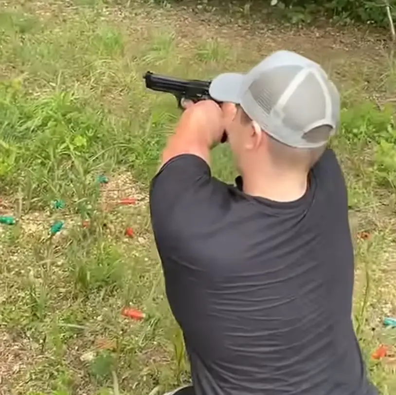 Webber's YouTube channel has videos of him shooting guns (YouTube/Dayton Webber)