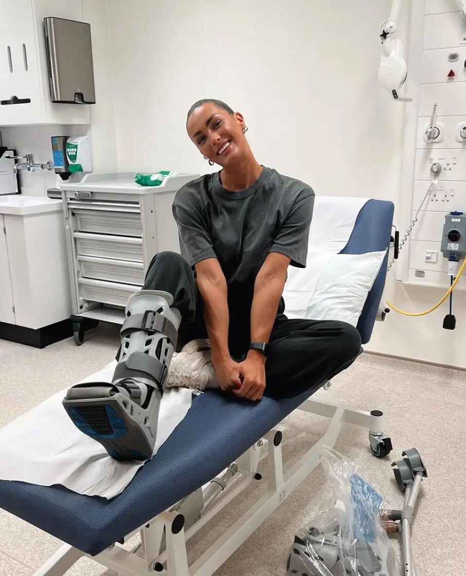 She suffered multiple broken bones.