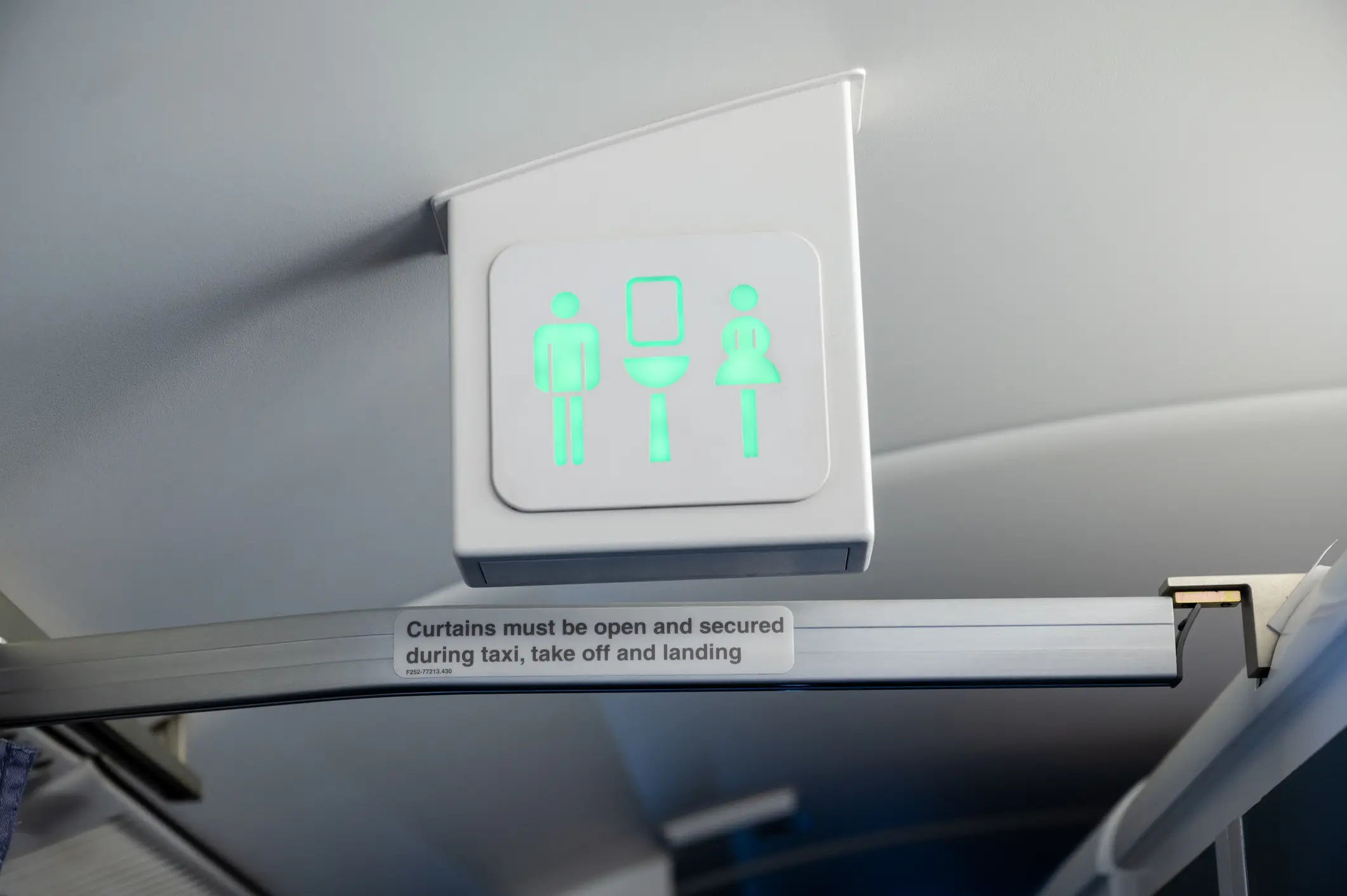Cabin crew don't usually stop passengers from using the loo pre-takeoff (Getty Stock Images)