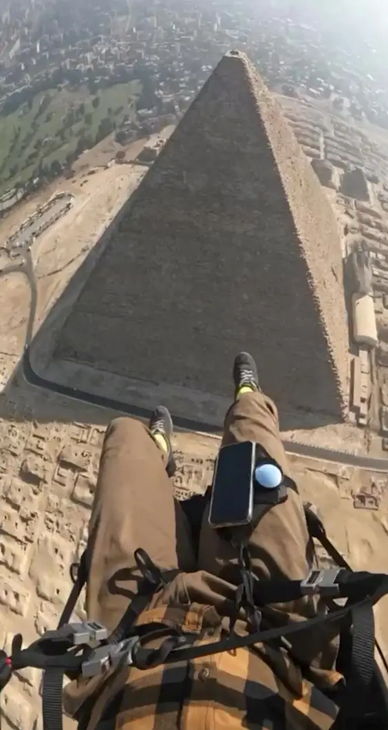 If you're going to visit the Great Pyramid of Giza then you might as well visit it in style (SWNS)