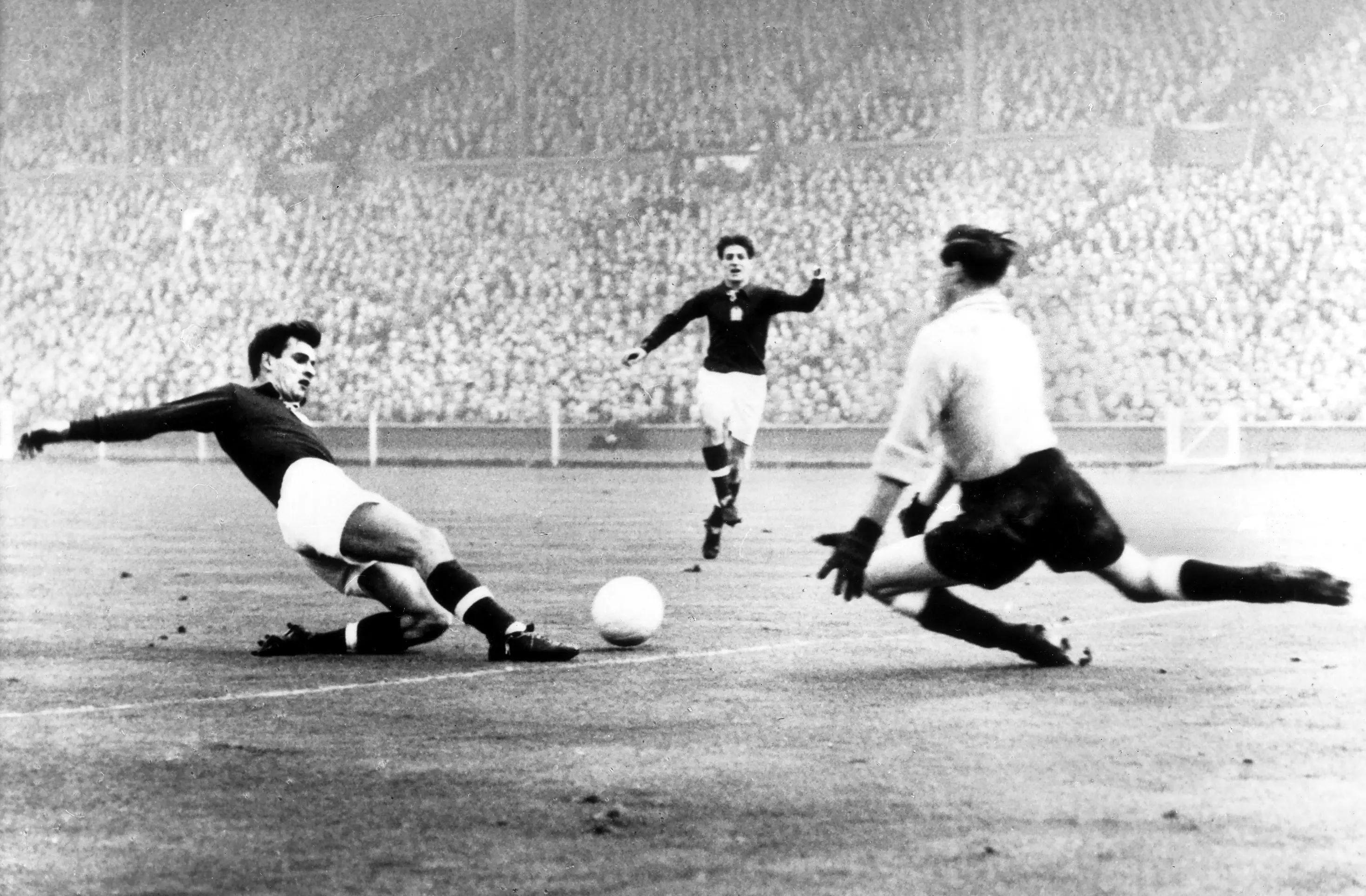The striker gained the nickname 'Golden Head' due to his powerful headers (ullstein bild/ullstein bild via Getty Images)