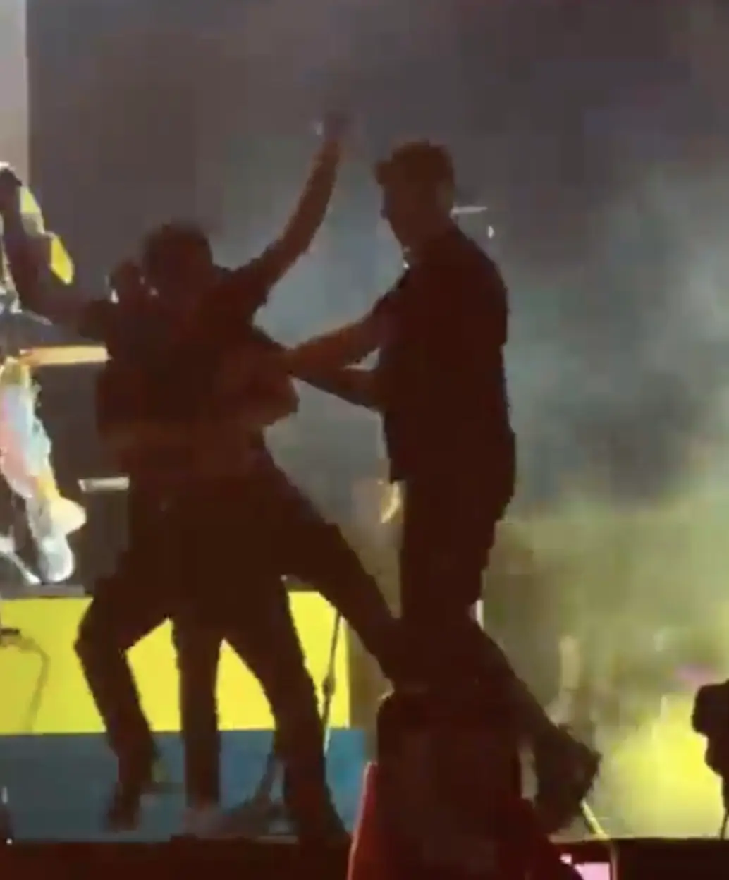 Luckily, security stepped in.