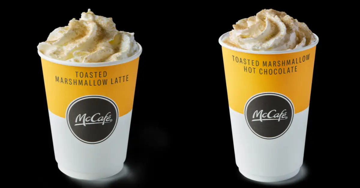 The new latte and hot chocolate (McDonald's)