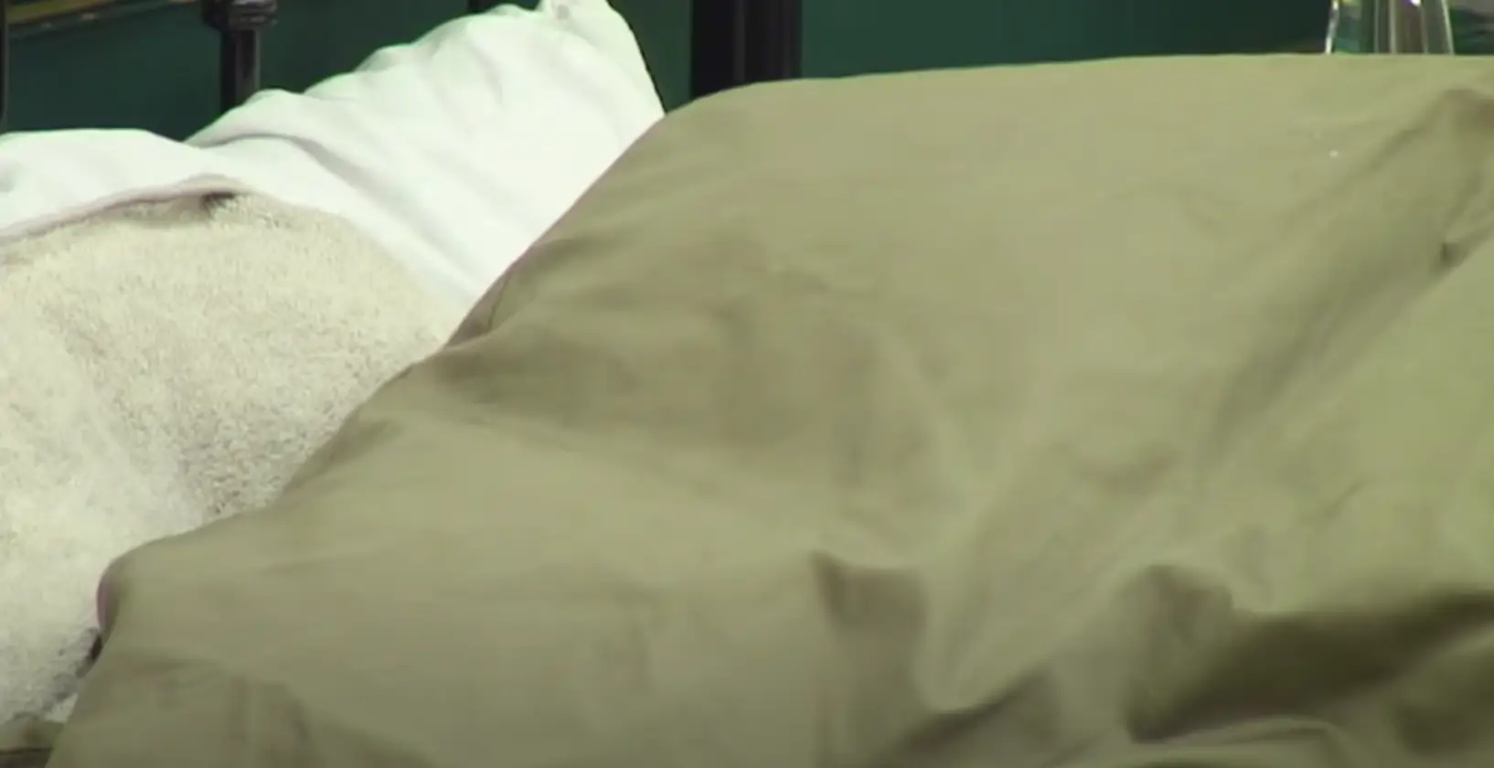 She thought she meant David Gest, who was asleep in bed at the time.