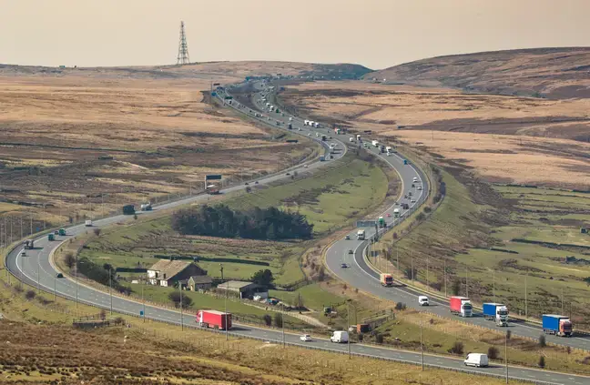 Introducing the house situated in the middle of the M62.