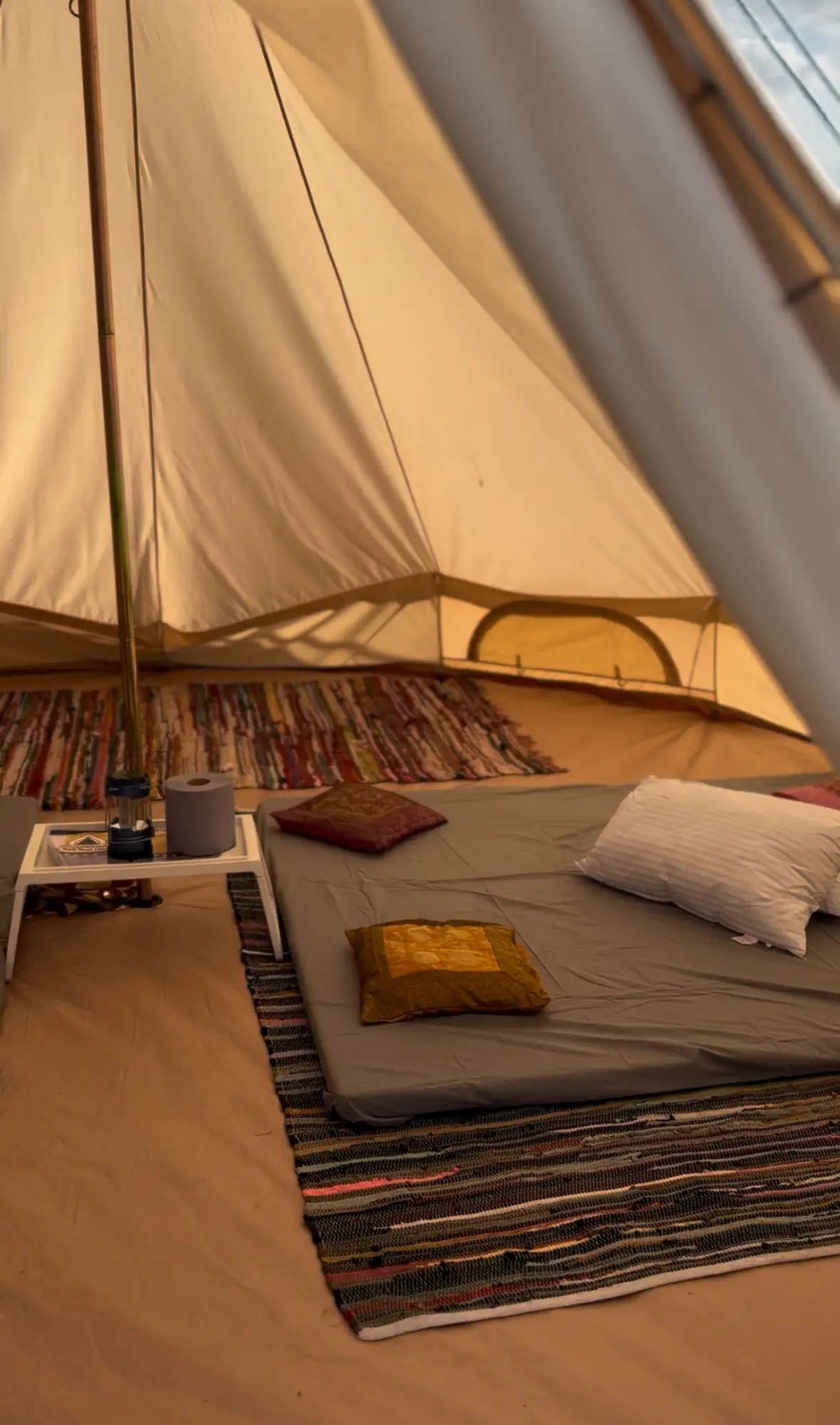 Inside one of the 'play tents' (Supplied)