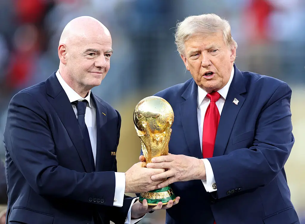 Trump and FIFA president Gianni Infantino have been very friendly for a while (Dan Mullan/Getty Images)