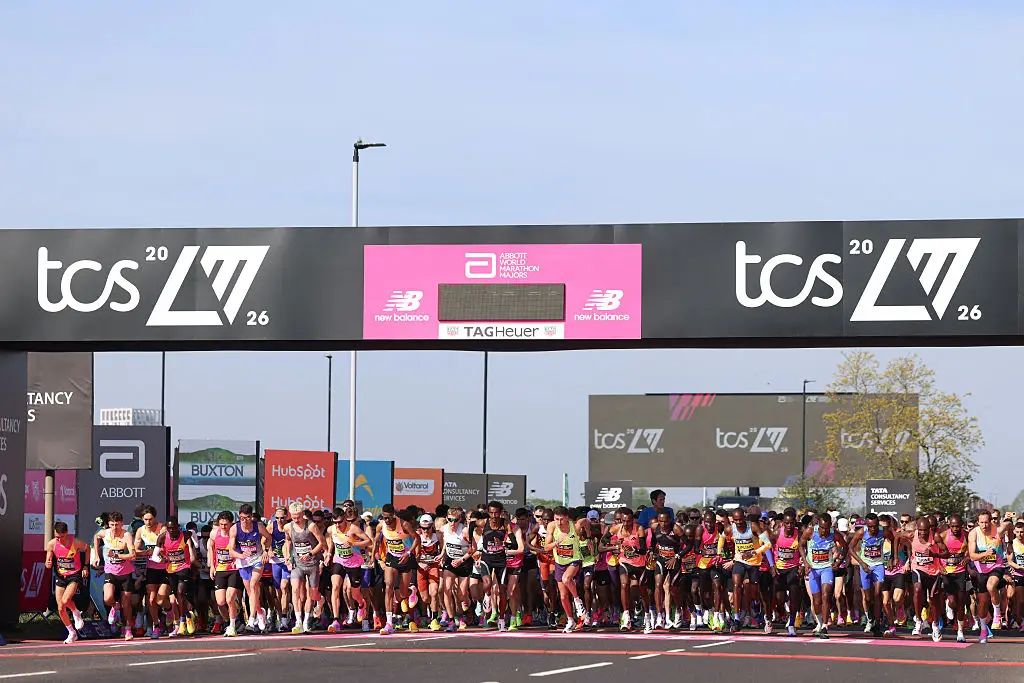 The average London Marathon time is 4 hours 40 minutes (Toby Shepheard / AFP via Getty Images)