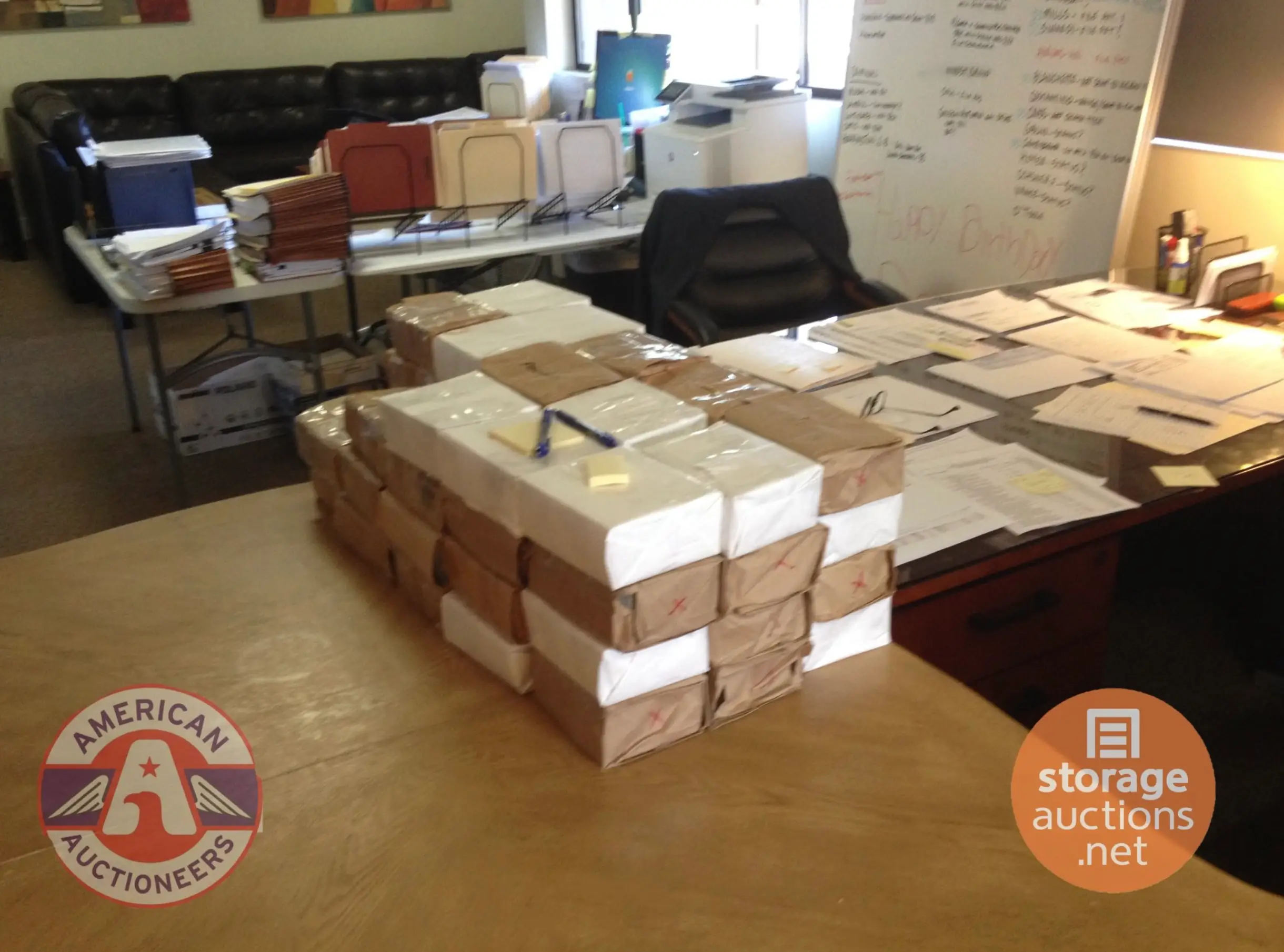 The buyer returned most of the cash to the former owner of the storage unit, Dan said (YouTube/Dan & Laura Dotson)