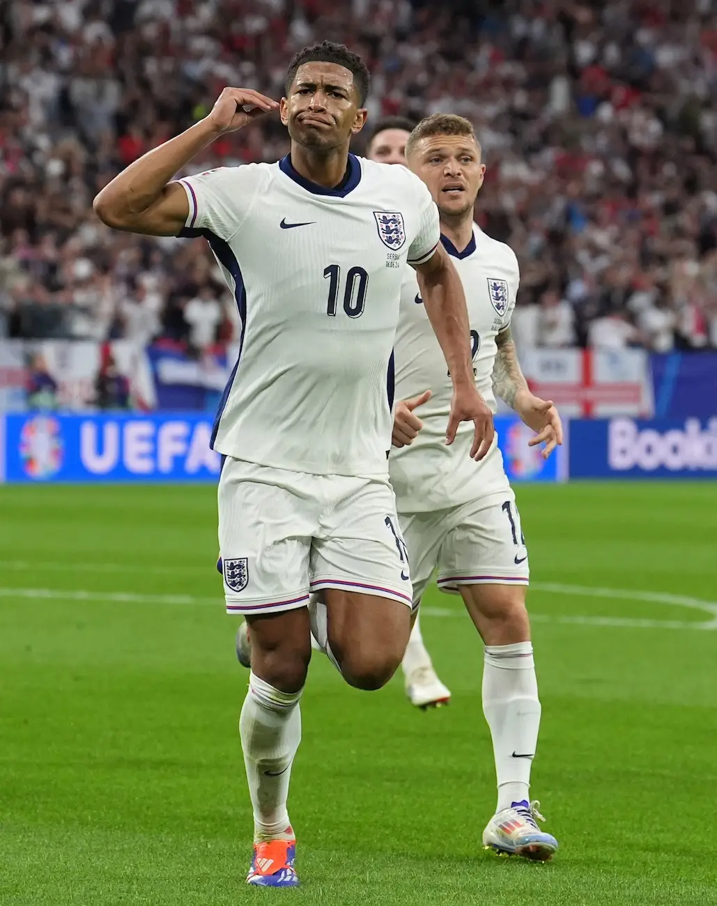 Jude Bellingham has netted England's first goal of the campaign. (PA)