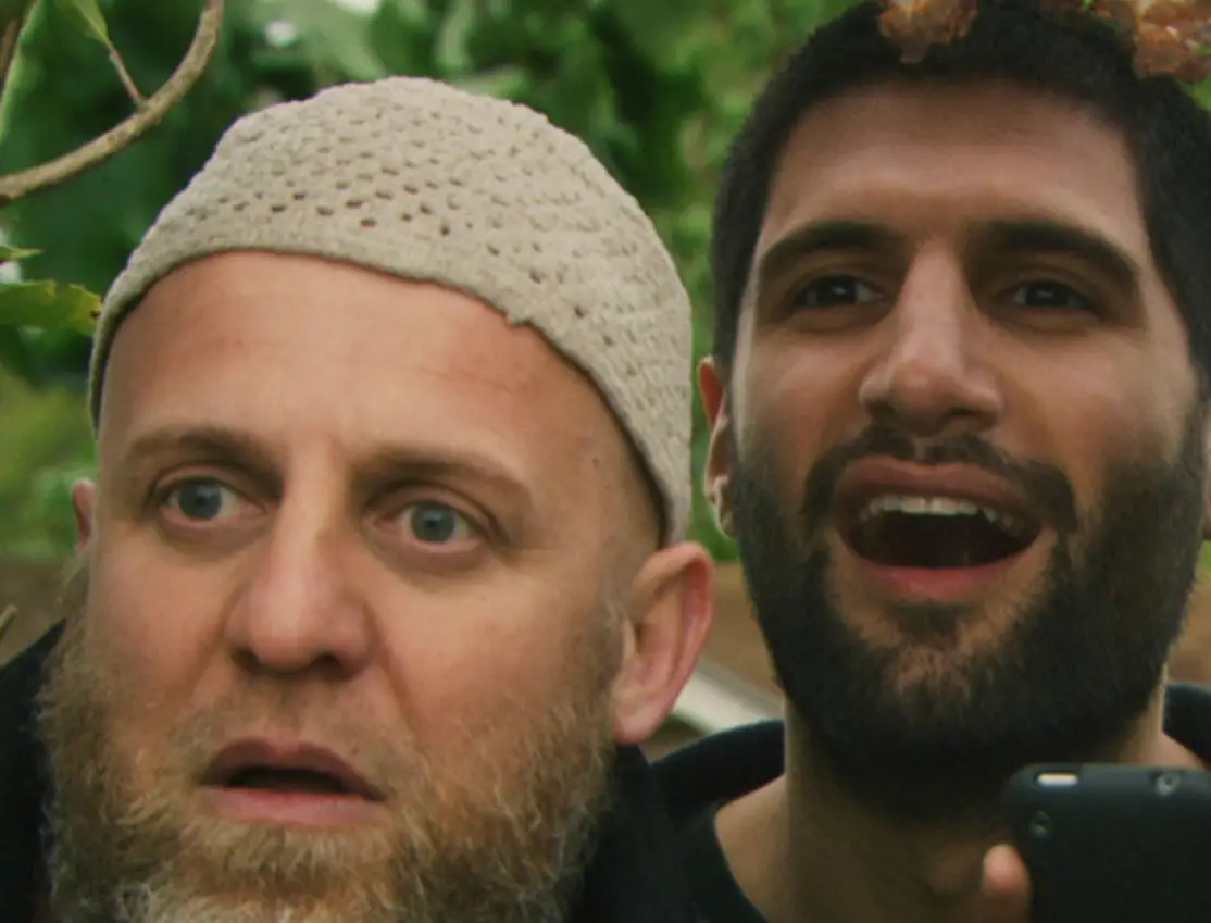 Kayvan Novak and Nigel Lindsay in Four Lions.