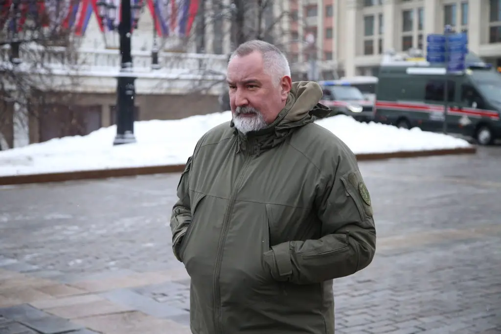 Dimitry Rogozin shared an ominous image of UK targets last year (Contributor/Getty Images)