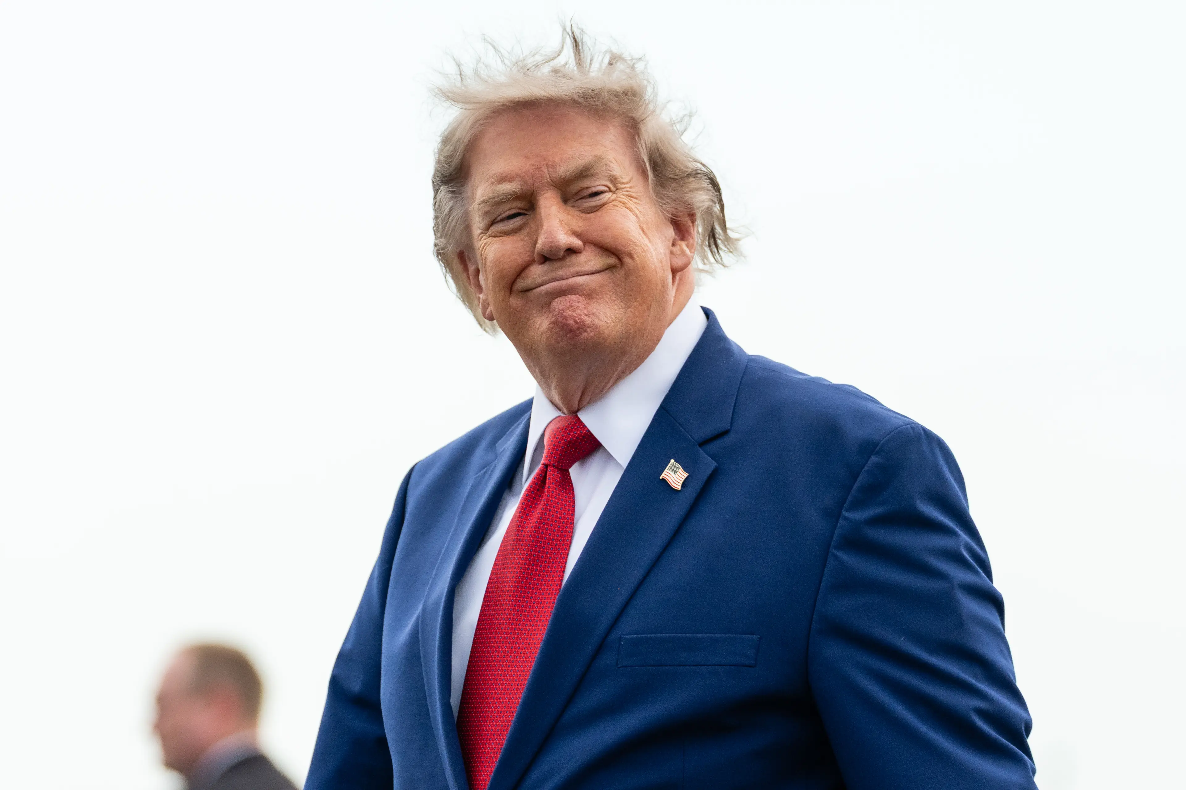Donald Trump says he was told to change to a 'different plane' (Eric Lee/Getty Images)