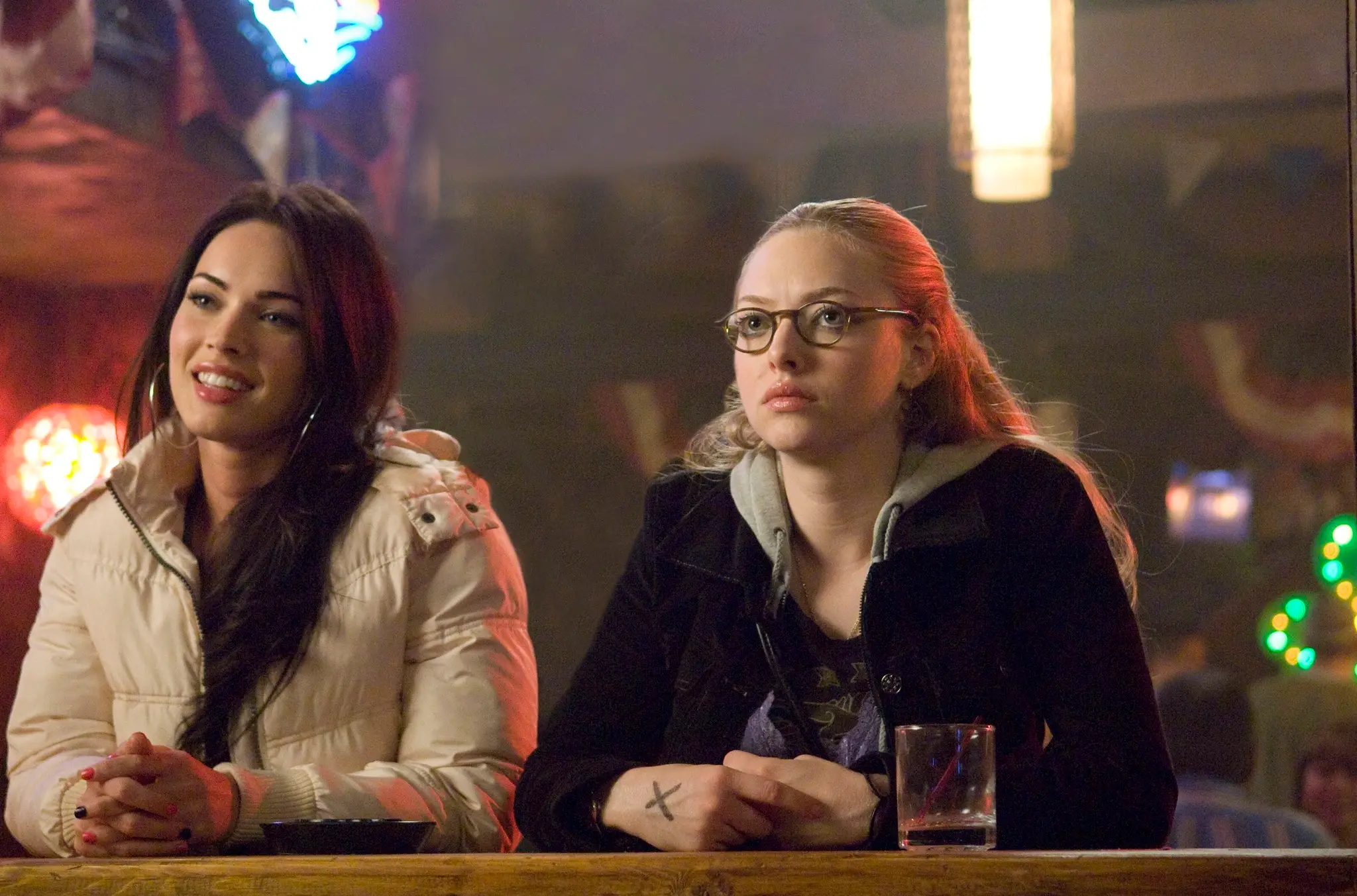 Megan Fox and Amanda Seyfried in Jennifer's Body.