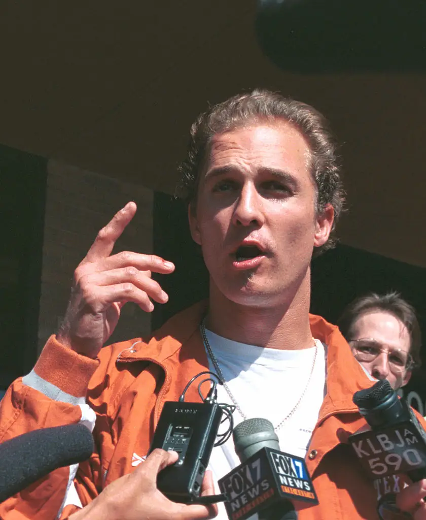 Matthew McConaughey was arrested in 1999 (Photo by Robert Daemmrich Photography Inc/Sygma via Getty Images)