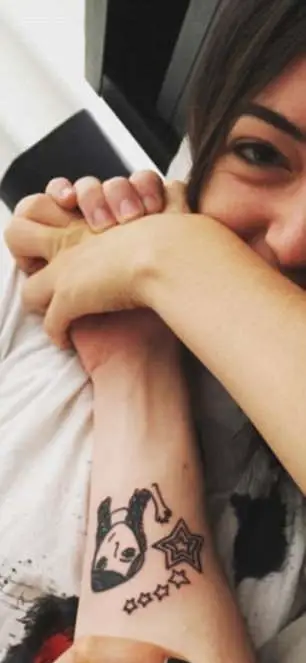 Davidson later covered up all the tattoos he got in tribute to David (Instagram)