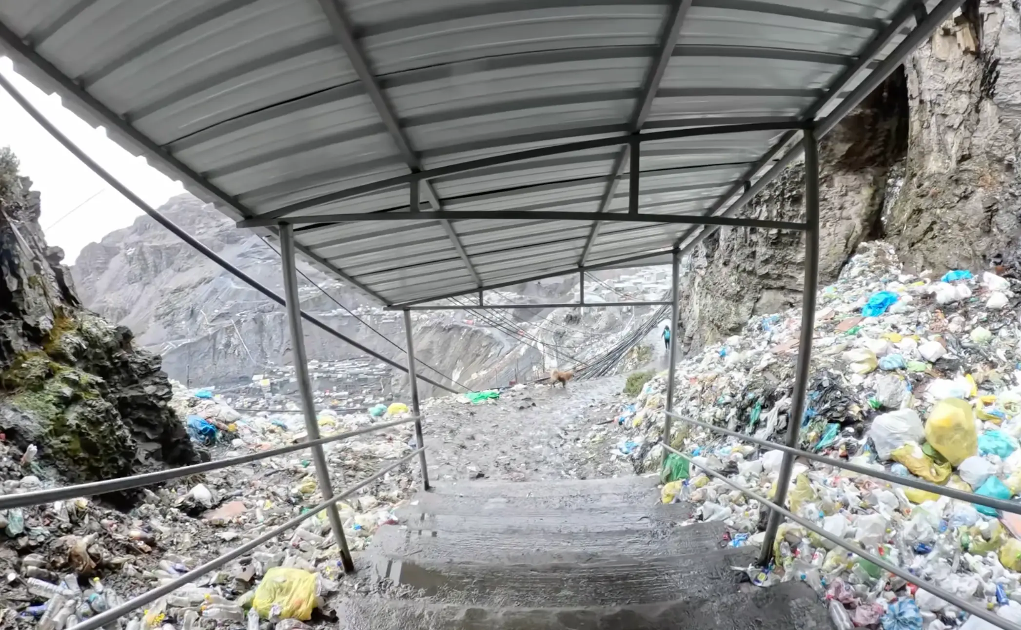 He said there were 'mountains of garbage' (YouTube/Zazza The Italian)