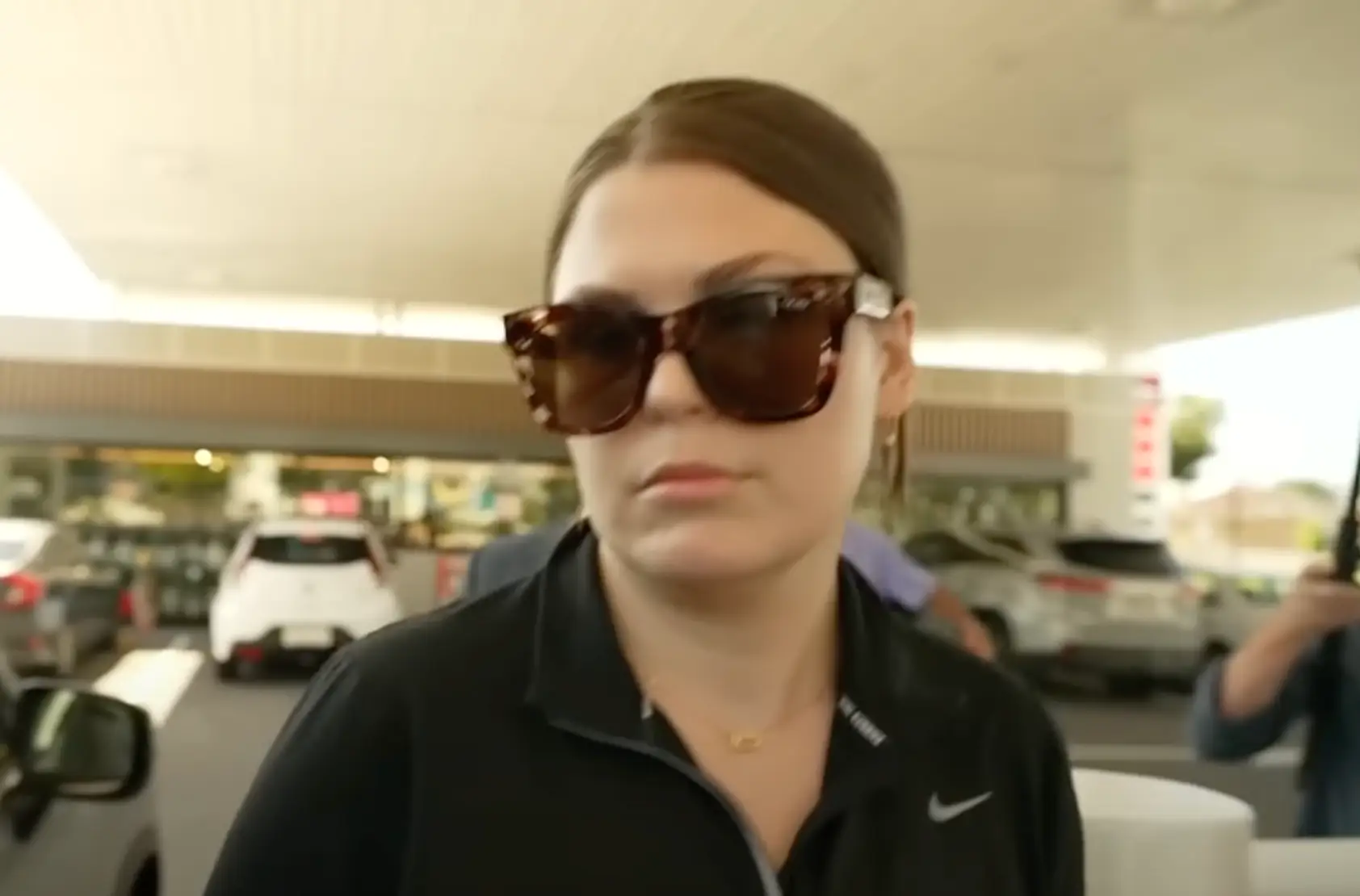 The news channel ambushed her at a petrol station (The Current Affair)