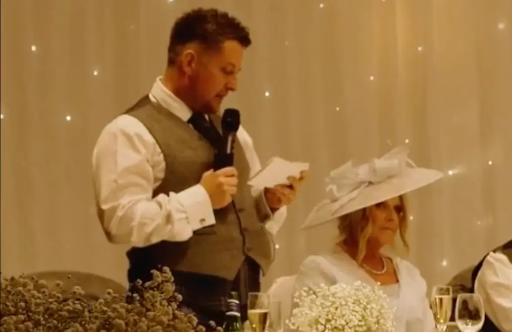 Best man Derek. TikTok / @weareoneweddingfilms