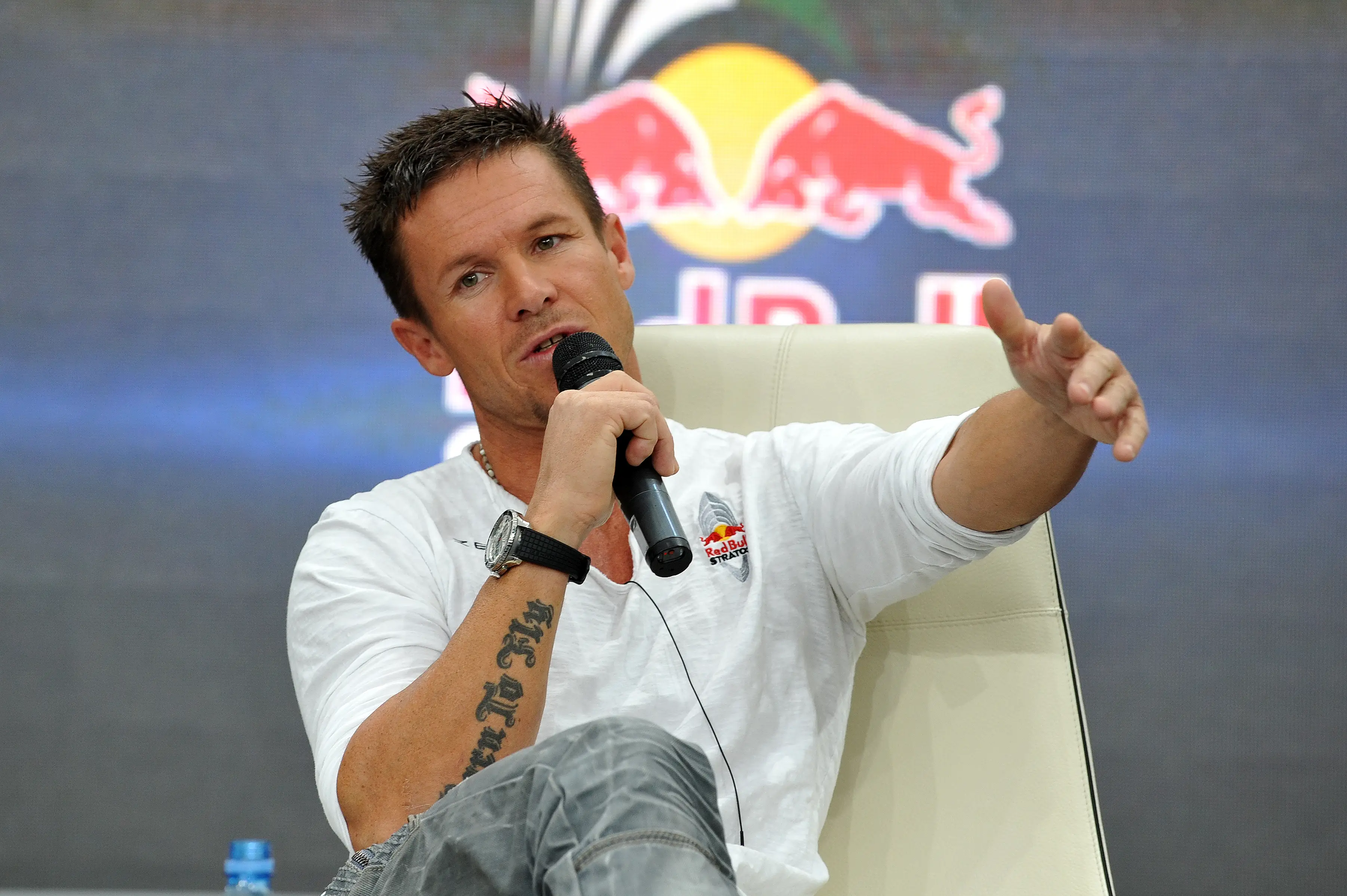 Baumgartner is known for his dangerous stunts (Manfred Laux/Getty Images)