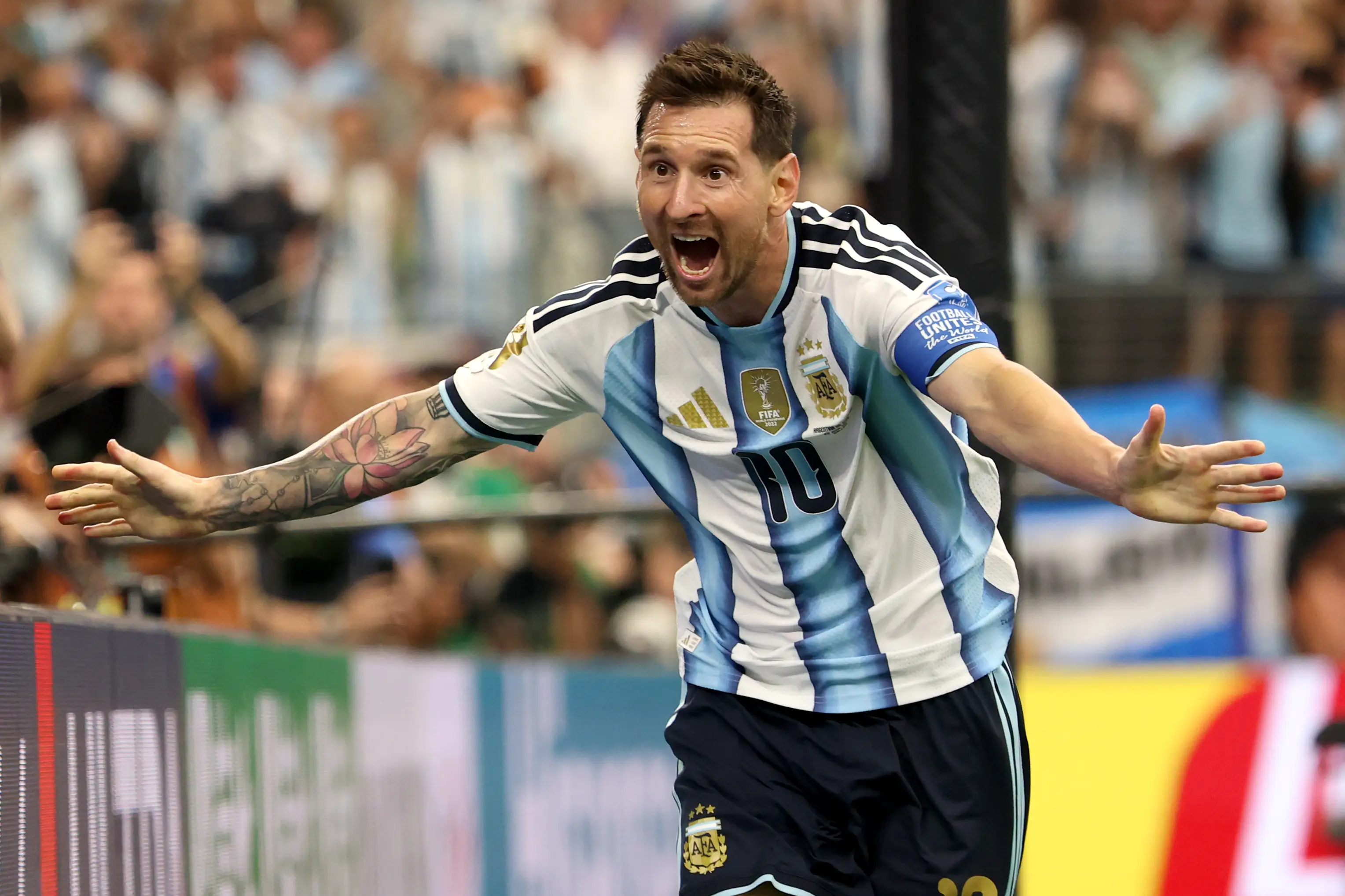 Lionel Messi could await England (Tullio Puglia - FIFA/FIFA via Getty Images)