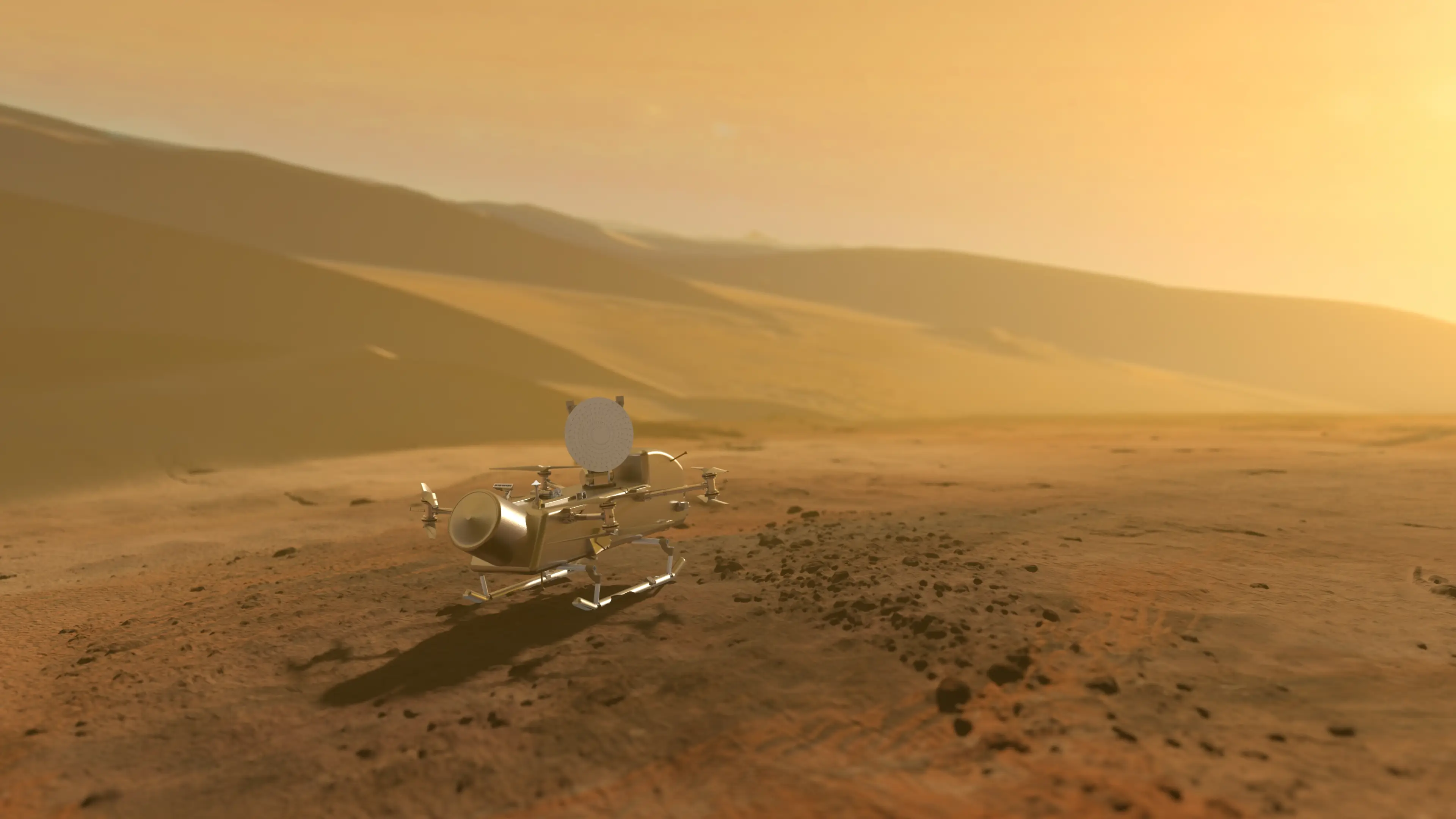Dragonfly will be collecting samples from Titan (NASA/Johns Hopkins APL/Steve Gribben)