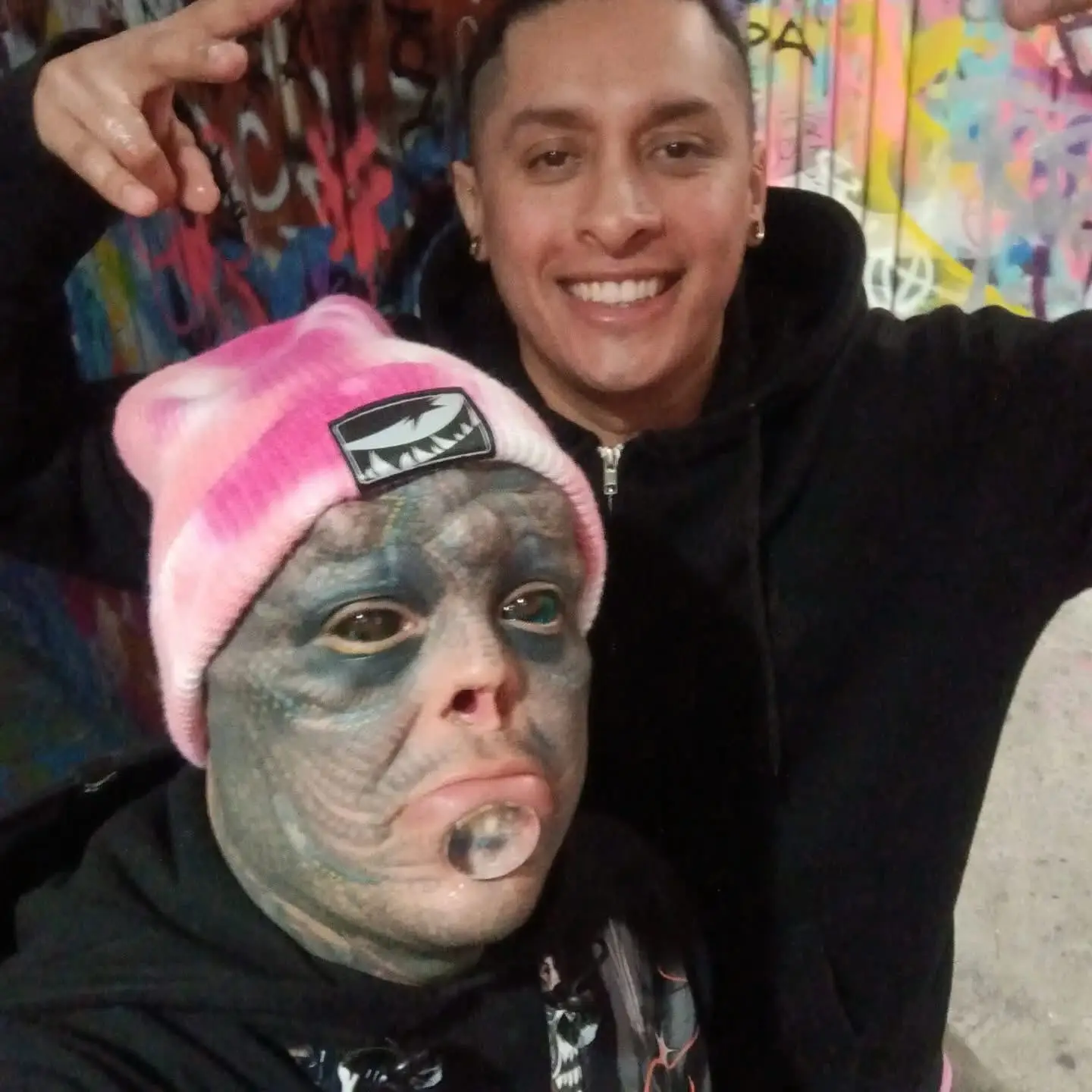 Amphibian Project with his tattoo artist Erick Becerril Olvera (Amphibian Project)