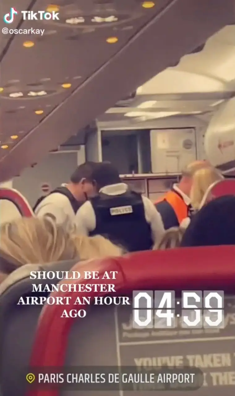 The pilot diverted the route to Paris where police officers arrested her.