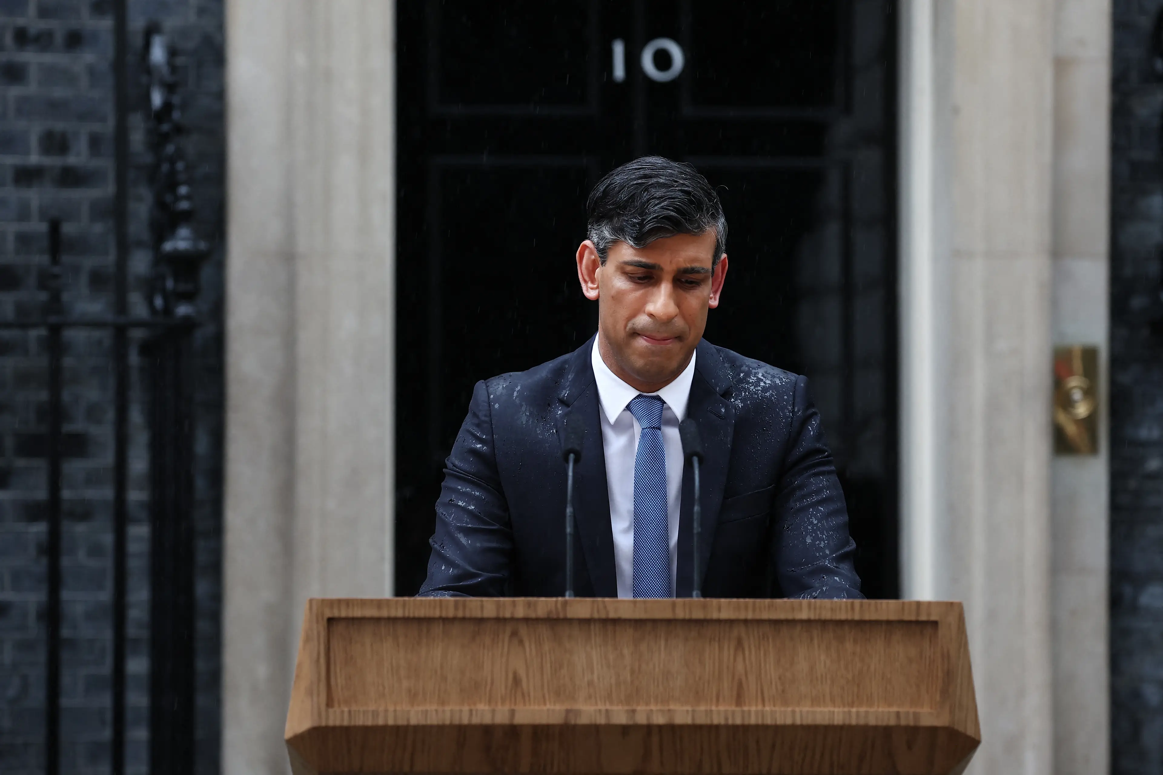 The Conservatives are predicted to drop to 131 seats. (HENRY NICHOLLS/AFP via Getty Images)